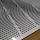 Return Air Grille for 20"x20" inch Duct Opening,Air Return Vent Cover for Wall or Ceiling,AC Wall Vent Cover Grill HVAC Cold Air Intake Grille Without Filter Housing,Outer Dimension:21.75"WX21.75"H