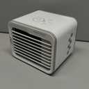 BLACK+DECKER Desktop Air Cooler, Personal Portable Fan with 3-Speeds, Evaporative Air Cooler with 0.5L Water Tank, Air Cooler Fan for Desk, Home, Office, Bedroom, and more, BDMC10, White/Gray