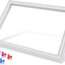 Upgraded 242193201 Freezer Door Gasket Compatible with Kenmore Frigidaire Refrigerator Door Gasket Freezer Door Seal FFTR1621RW2 FFTR1514RW1 AP5669862 Refrigerator Door Seal Freezer Seal Replacement