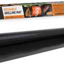 B1 BBQ Reusable Mat-100% Non-Stick, Easy to Clean Grilling Sheet for Smokers, as Well as Gas, Charcoal and Electric Barbecues, Single Package, Black (19.7"L x 15.8"W)
