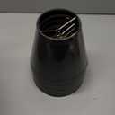 Chandelier Shades Set of 6,Small lamp Shades clip on bulb Gold mirror Hardback, Mini lamp shade with Black Linen Dia 3"Top x 6"Bottom x 5"H (Black, 3x6x5")