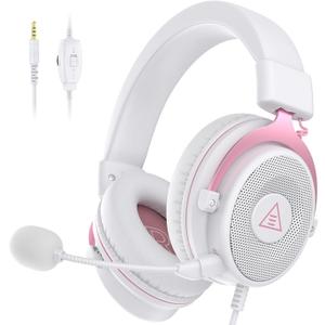 EKSA E900 Gaming Headset with Microphone - PC Headset with Detachable Noise Canceling Mic, 3D Surround Sound, Wired Headphone for PS4, PS5, Xbox, Computer, Laptop, Switch, Handheld