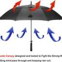 LANBRELLA Golf Umbrell 72/80 Inch Extra Large Oversize Windproof Stick Umbrella