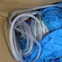 Inflatable Bounce House, 10 in 1 Double Water Slide Bounce House with 750W Blower, Climbing Wall, Jumping, Water Gun, Splash Pool, Basketball Hoop for Kids Indoor Outdoor Backyard