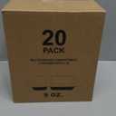 Double Compartment Snack Containers, 9 oz Reusable 2 Compartments Snack Containers with Lids (Pack of 20) , Clean 