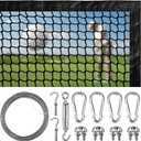Golf Net,Golf Practice Net with 33 ft Steel Wire Rope and Hanging Kit, Heavy Duty Golf Hitting Net, Also as Hockey Net and Chipping Net - 7ft,10ft, 15ft, 25ft, 30ft, 40ft, 10x40 ft