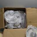 50" Metal Crystal Tealight Candlestick Candle Holder with Pendants - Multi-Height Floor/Table Centerpiece for Home Decor, Wedding & Party Events - Elegant Crystal Bowl Design (Silver-2pcs, 7-Arm)