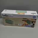 bella 2 Slice Slim Toaster, Fits-anywhere Kitchenware, 6 Setting Shade Control with Reheat & Cancel Buttons, Fits Sourdough, 10 Long Slot, Anti Jam & Auto Shutoff, 900 Watt, Seaglass