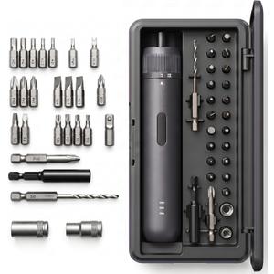 Kartop Electric Screwdriver Kit with 21 Magnetic Bits, Cordless Screwdriver 2000mAh Battery, Rechargeable Power Screwdriver with LED Light