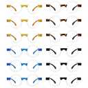 BFOCO 12-Pack Round Reading Glasses Women Small Readers for Men (+1.75)