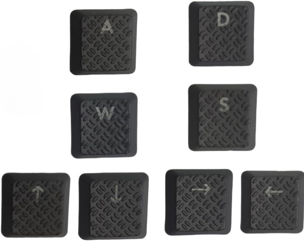 Texture Tactility Backlit Gaming WASD Keycaps and Up Down Right Left Arrow Keys Replacement for Logitech G813 G815 G913 G915 TKL RGB Mechanical Keyboard Keycaps Black