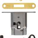Full Mortise Lock with Plate and Skeleton Key for Right Hand Cabinet Door, Desk or Dresser Drawer - Antique Furniture Hardware | UA-035-L