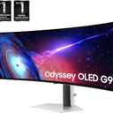 Samsung 49" Odyssey G93SC Series Curved Gaming Monitor, QD-OLED, 240Hz, 0.03ms, DQHD, G-Sync Compatible, FreeSync Premium Pro, Adjustable Stand