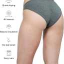 METARINO Women's Underwear Mid Waisted Ladies Panties Merino Wool Sports Active Briefs 3 Pack (M)