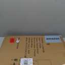 LZRS Clear Dog Gate for Indoor Use - Transparent Pet Fence with Solid Hardwood and Plastic Board, Stylish & Durable freestanding Pet Gate for Doorways, Stairs and Hallways-2 Panel White