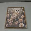 Djmwtb Framed Wall Art Vintage Wall Decor Owl Canvas Art Wildlife Pictures Floral Paintings Forest Prints Nature Artwork for Bedroom Living Room