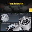 TUCAREST 17749 Starter (For 4.0L) Compatible With Je-ep 1999-2001 Cherokee, 99-02 Grand Cherokee, 99-02 Wrangler TJ [OE# 56041012AB 56041012AC SMT0077 410-48052 SMT0077]