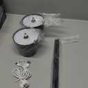 2 Pack Cordless Table Lamps-6000mAh Rechargeable Lamp,Waterproof Outdoor Table Lights for Patio|Shower|Restaurant|Dinner|Kitchen Counter|Dining Table Top Lighting,Mini Small Battery Operated Lamp (Black)