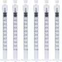 1ml Syringes Without Needles, 1cc Luer Lock Syringe - Disposable Individually Wrapped(50 Pack)
