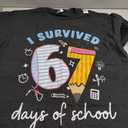 I Survived 67 Days of School Funny Meme Teacher Student T-Shirt L
