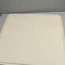 Silicone Pet Feeding Mat for Cats & Dogs – Waterproof Non-Slip Food Placemat with Raised Edge, Easy Clean Dining Pad(Beige), 24.5x24.5inch