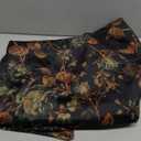 StangH Black Floral Velvet Body Pillow Cover, Super Soft Skin Friendly Pillowcase with Hidden Zipper Extra Long Couch Cover for Pregnancy/Kids, 20 x 54 inches, 1 Piece