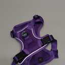 PoyPet Reflective Soft Breathable Mesh Dog Harness No Choke Double Padded Vest Adjustable(Purple,S)
