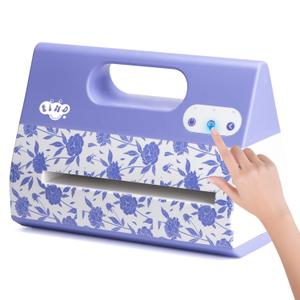 Portable Automatic A4 Die Cutting Machine,Electric 9 inch Embossing Machine kit for CardMaking, Crepe Paper Flower Making110v with US Plug