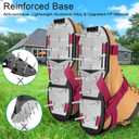 Lawn Aerator Shoes for Grass - Pre-Assembled Grass Aerator Shoes for Lawn - Soil Yard Aerator Tool for Aerating Patio Garden, Red, Medium Size