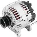 KAC Alternator Replacement for 2010-2012 Golf 2011-2011 Jett-a 2007-2009 Jett-a 2006-2006 Rabbit, Alternator Replace 11254 07K903023A 07K903023AX 12V 140Amp CW 5-Groove Pulley