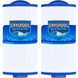 Cryspool 04060 Spa Filter Compatible with PMA-R3/268548 with Closed Handle, 4CH-935, PWW35L, FC-0170, X268554, X268535, 817-4035, 35 Sq. Ft Hot Tub Filter Cartridge, 2 Pack