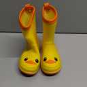 Waterproof Toddler Rain Boots with Protective Cuff & Non-Slip Sole, Yellow Duck Kids Rain Boots, Ideal for Garden, Puddle, and Outdoor Play, 6 M US Toddler