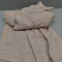 MIULEE Natural Beige Linen Curtains 96 Inches Long 2 Panels for Bedroom Living Room, Soft Linen Textured Window Drapes Semi Sheer Light Filtering Back Tab Rod Pocket Farmhouse Burlap Look Decor