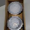 VERONES 12 Packs Glass Food Storage Containers Set, Airtight Glass Lunch Containers, Glass Meal Prep Containers with Lids,Exclusive of BPA, for Microwave, Oven, Freezer & Dishwasher Friendly,Grey