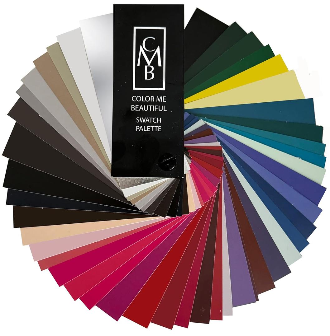 Winter Color Fan by Color Me Beautiful, the leading authority on color analysis. Your Color Guide for clothing & accessories. The 48 very best colors for Winters selected from millions of options