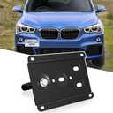 No Drill Front Tow Hook License Plate Mount Bracket Holder Compatible with 2016-up BMW F48 X1, 11-17 F25 X3, 14-up F26 X4,14-18 F15 X5, 15-up F16 X6, 09-16 E89 Z4 Front License Plate Frame Accessories