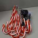 Solar Candy Cane Christmas Decorations, 12 Pack Solar Pathway Stake Lights with 8 Modes and Timer, Waterproof Garden Lights for Christmas Patio Yard Walkway Decorations