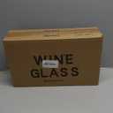Wine Glasses Set of 6, 12oz Clear Red/White Wine Glasses, Long Stem Glasses for Party, Wedding and Home