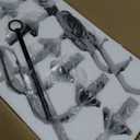 Modern Farmhouse Black Dining Room Chandeliers Wrought Iron Candle Chandelier, 6-Light Chain Light for Foyer Dining Bedroom Hall