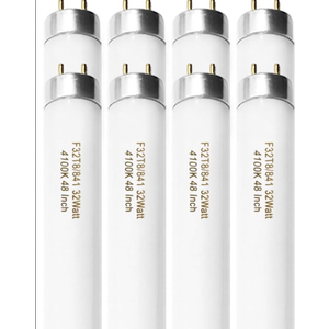Konideke F32T8/841 32W 48 Inch T8 Fluorescent Tube Light Bulb, T8 Fluorescent Bulbs 4 Foot, 4ft Light Bulb, 4100K Cool White, 2850 Lumens, G13 Medium Bi-Pin Base, 8 Pack