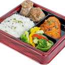 Restaurantware-Bento Tek 17.9 Ounce Meal Prep Containers, 100 Disposable To Go Food Boxes - Lids Sold Separately, 4 Compartments, Red And Black Plastic Bento Lunch Boxes, Freezable, For Take Out