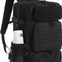 Tactical Backpack for Men, Travel Gym Backpack with Shoe Compartment, Day Pack Large Sports HiKing Military Rucksack Molle, Black