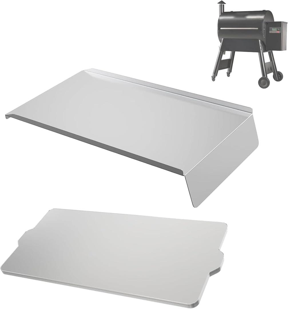 BQMAX Drip Pan & Drip Pan Liners for Traeger Pro 780 Pellet Smoker Grill, BAC780 Drip Tray for Traeger 780 Pro, BAC520 Drip Tray Liners for Traeger Pro 780 Accessories, for Traeger Replacement Parts