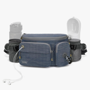 TUDEQU Waist Bag for Men, Mens Fanny Pack Crossbody, Large Fanny Pack for Men with Water Bottle Holders, Hiking Waist Pack
