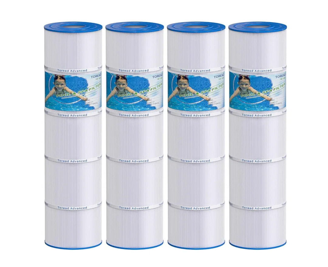 TOREAD Pool Filter Replaces Jandy CL 340, PJAN85, Ultral-A8, PP-A8, Unicel C-7459, Filbur FC-6405, Filbur FC-0800, A0557900, R0554500, Aladdin 18504, APCC7352, 4X85 sq.ft Filter Cartridge 4 Pack