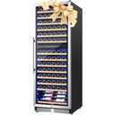 AAOBOSI 24 Inch Dual Zone Wine Fridge, 154 Bottles Large Wine Cooler Refrigerator，40-65°F Wine Refrigerator with Intelligent Temperature Memory，Freestanding Fridge for Home，Restaurant, Club