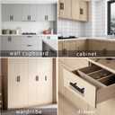 2 x 10 Pack 5 Inch Square Cabinet Handles Matte Black Stainless Steel for Cabinet, Kitchen Drawer Pulls Cabinet Handles for Cabinets Cupboard, 5''Length, 3''Hole Center