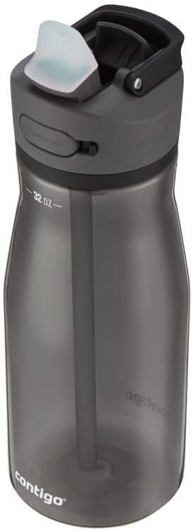Contigo Ashland 2.0 Leak-Proof, 32oz Licorice Water Bottle with Lid Lock, Angled Straw, Dishwasher Safe (32oz (Pack of 1))