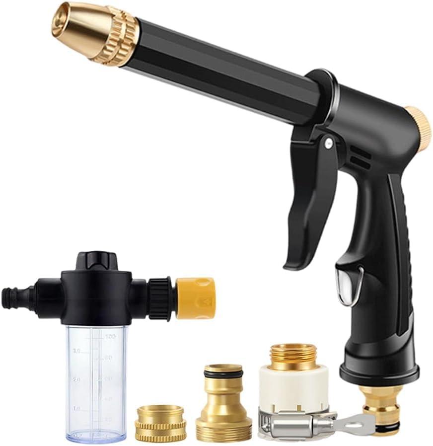 Power Pressure Washer Gun, 3 Adjustable Jet Nozzle Wand for Garden Hose, Car Washing, Patio and Outdoor Cleaning, 1 Set