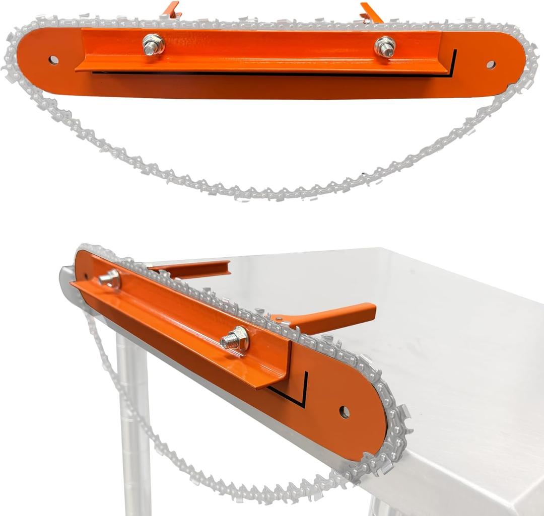 Forester Chainsaw Filing Vise | Secure Clamp Chainsaw Vise for Sharpening | Universal Fit | Durable Steel Construction | 17.5" Bar Length